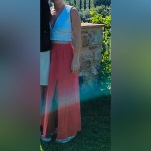 Abercrombie & Fitch linen maxi skirt w/ pockets